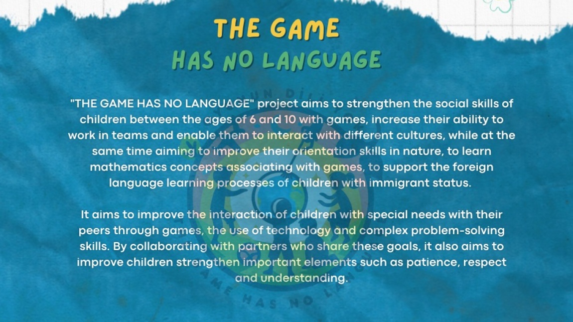 E-Twinning'de bu ay : Oyunun Dili Yok /The Game Has No Language